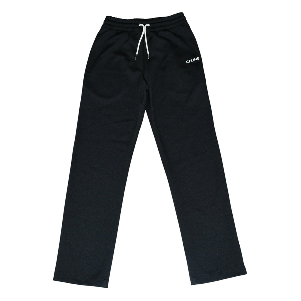 極美品 CELINE セリーヌ STRAIGHT DOUBLE-FACED JERSEY JOGGERS ジョガーパンツ ブラック 2Z1371210 中古 4a001740