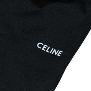 Very Good Condition CELINE STRAIGHT DOUBLE-FACED JERSEY JOGGERS Jogger Pants Black 2Z1371210 Used 4a001740