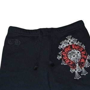 Very Good Condition CHROME HEARTS Cemetery Cross Sweat Pants SW Black Jogger Pants M Size Good Condition Used 4a001733