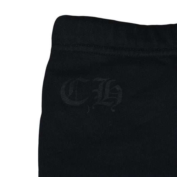Very Good Condition CHROME HEARTS Cemetery Cross Sweat Pants SW Black Jogger Pants M Size Good Condition Used 4a001733