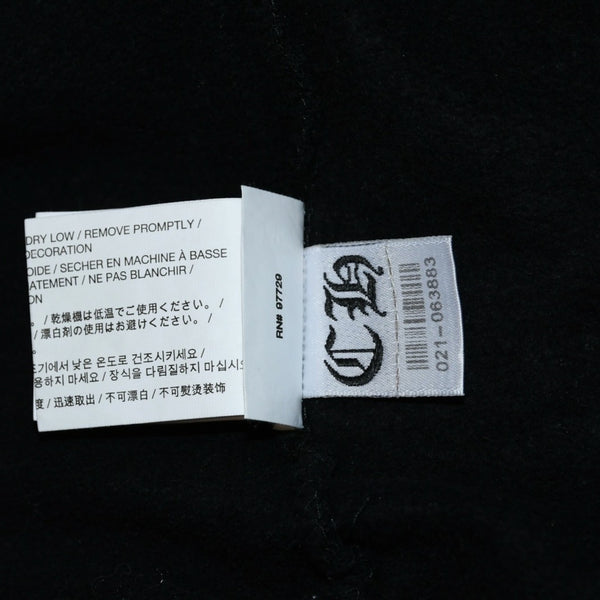 Very Good Condition CHROME HEARTS Cemetery Cross Sweat Pants SW Black Jogger Pants M Size Good Condition Used 4a001733