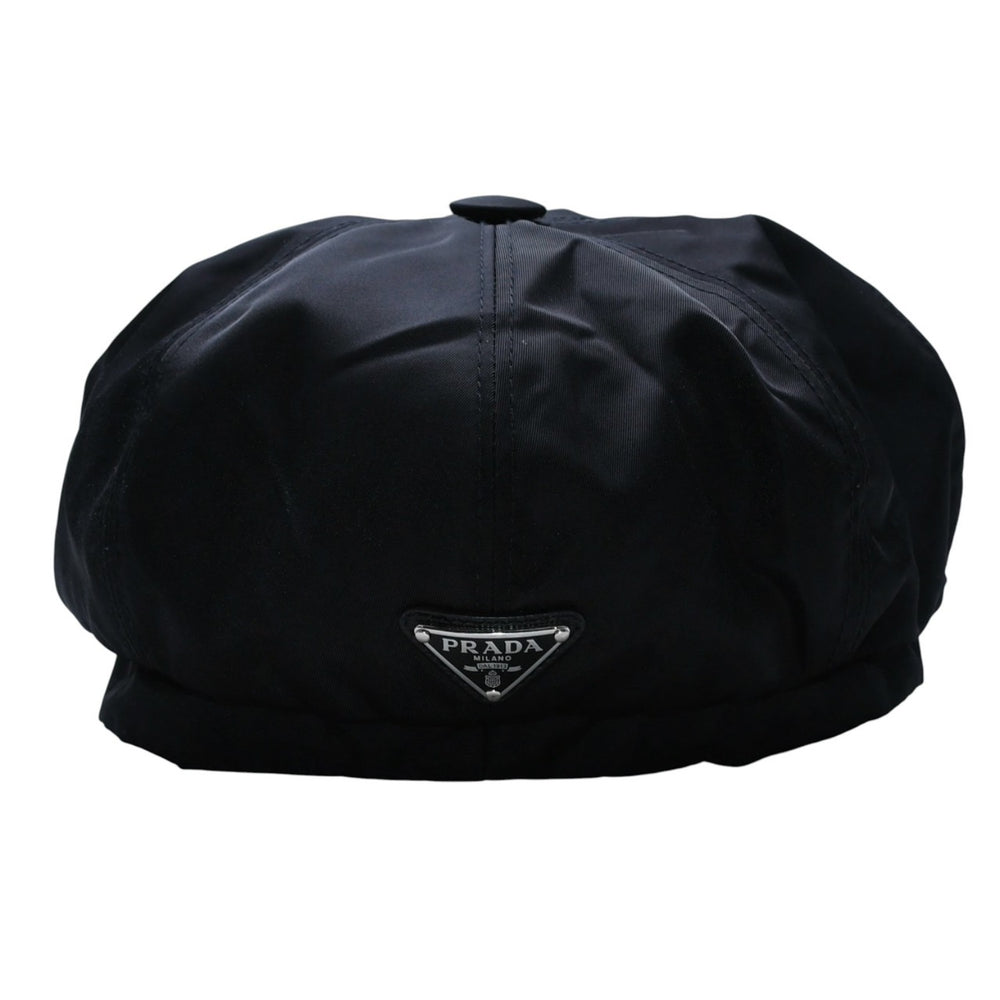 極美品 PRADA プラダ Re-Nylon テスートキャスケット ナイロン ブラック 2HC551 2DMI キャップ トライアングルロゴ 美品 中古 4a001747