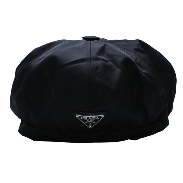 極美品 PRADA プラダ Re-Nylon テスートキャスケット ナイロン ブラック 2HC551 2DMI キャップ トライアングルロゴ 美品 中古 4a001747