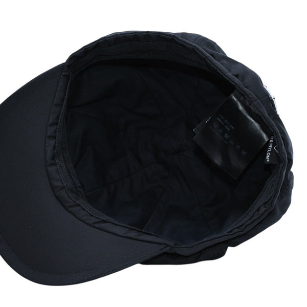 極美品 PRADA プラダ Re-Nylon テスートキャスケット ナイロン ブラック 2HC551 2DMI キャップ トライアングルロゴ 美品 中古 4a001747