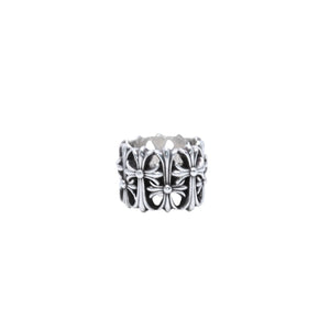 極美品 CHROME HEARTS クロムハーツ セメタリークロスリング 20.35g 17号 SV925 シルバー925 アクセサリー 指輪 美品 中古 4a001730