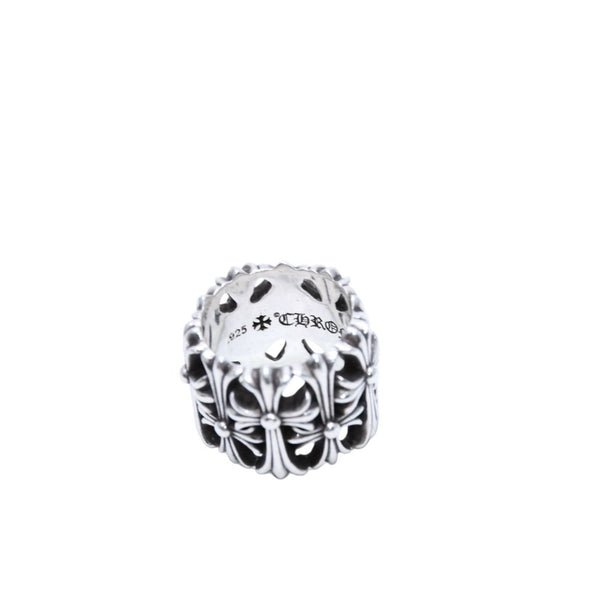 極美品 CHROME HEARTS クロムハーツ セメタリークロスリング 20.35g 17号 SV925 シルバー925 アクセサリー 指輪 美品 中古 4a001730