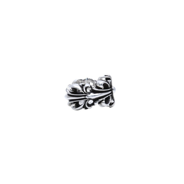 極美品 CHROME HEARTS ダブルフローラルクロスリング 13.43g 12号 SV925 シルバー925 アクセサリー 指輪 美品 中古 4a001729