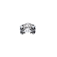 画像をギャラリービューアに読み込む, 極美品 CHROME HEARTS ダブルフローラルクロスリング 13.43g 12号 SV925 シルバー925 アクセサリー 指輪 美品 中古 4a001729