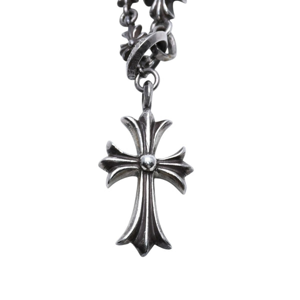 CHROME HEARTS クロムハーツ タイニーE CHプラス チョークチェーン ロザリオネックレス 42.38g SV925 シルバー925 アクセサリー 美品 中古 4a001732