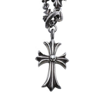 画像をギャラリービューアに読み込む, CHROME HEARTS クロムハーツ タイニーE CHプラス チョークチェーン ロザリオネックレス 42.38g SV925 シルバー925 アクセサリー 美品 中古 4a001732