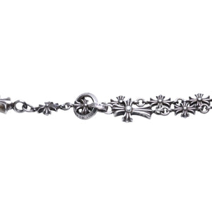 CHROME HEARTS クロムハーツ タイニーE CHプラス チョークチェーン ロザリオネックレス 42.38g SV925 シルバー925 アクセサリー 美品 中古 4a001732