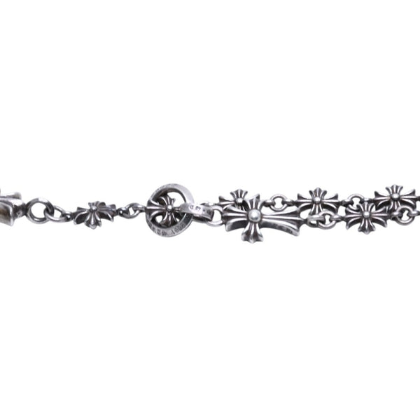 CHROME HEARTS クロムハーツ タイニーE CHプラス チョークチェーン ロザリオネックレス 42.38g SV925 シルバー925 アクセサリー 美品 中古 4a001732
