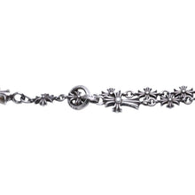 画像をギャラリービューアに読み込む, CHROME HEARTS クロムハーツ タイニーE CHプラス チョークチェーン ロザリオネックレス 42.38g SV925 シルバー925 アクセサリー 美品 中古 4a001732