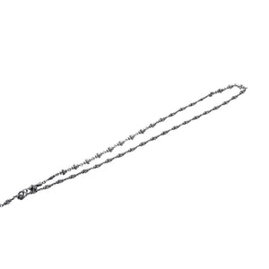 CHROME HEARTS クロムハーツ タイニーE CHプラス チョークチェーン ロザリオネックレス 42.38g SV925 シルバー925 アクセサリー 美品 中古 4a001732