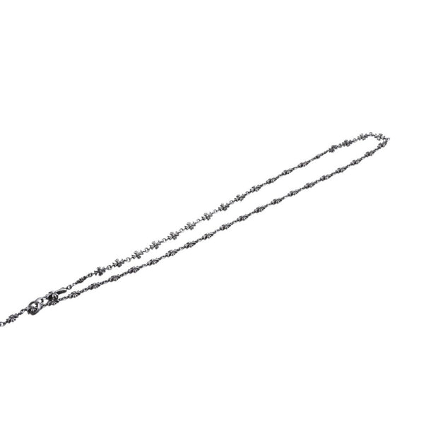 CHROME HEARTS クロムハーツ タイニーE CHプラス チョークチェーン ロザリオネックレス 42.38g SV925 シルバー925 アクセサリー 美品 中古 4a001732