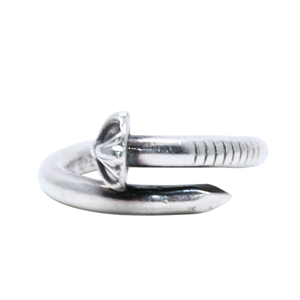 CHROME HEARTS Nail Ring Cross Ball 7.36g No. 15 SV925 Silver 925 Ring Accessory Good Condition Used 4a001727