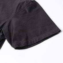 画像をギャラリービューアに読み込む, 新品同様 COMME des GARCONS × CHROMEHEARTS コムデギャルソン クロムハーツ レザー 半袖シャツ サイズS 中古 4a001735