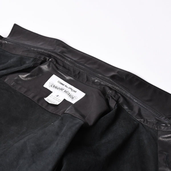 Like new COMME des GARCONS × CHROMEHEARTS COMME des GARCONS Chrome Hearts Leather Short Sleeve Shirt Size S Used 4a001735