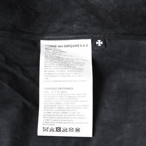 Like new COMME des GARCONS × CHROMEHEARTS COMME des GARCONS Chrome Hearts Leather Short Sleeve Shirt Size S Used 4a001735