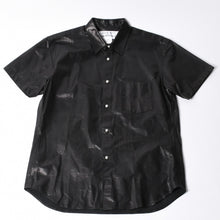 画像をギャラリービューアに読み込む, 新品同様 COMME des GARCONS × CHROMEHEARTS コムデギャルソン クロムハーツ レザー 半袖シャツ サイズS 中古 4a001735