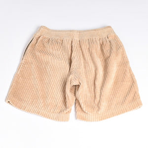 極美品 CHROME HEARTS クロムハーツ マッティボーイ コーデュロイショーツ ショートパンツ ハーフパンツ チョンパー ベージュ Sサイズ 中古 4a001734
