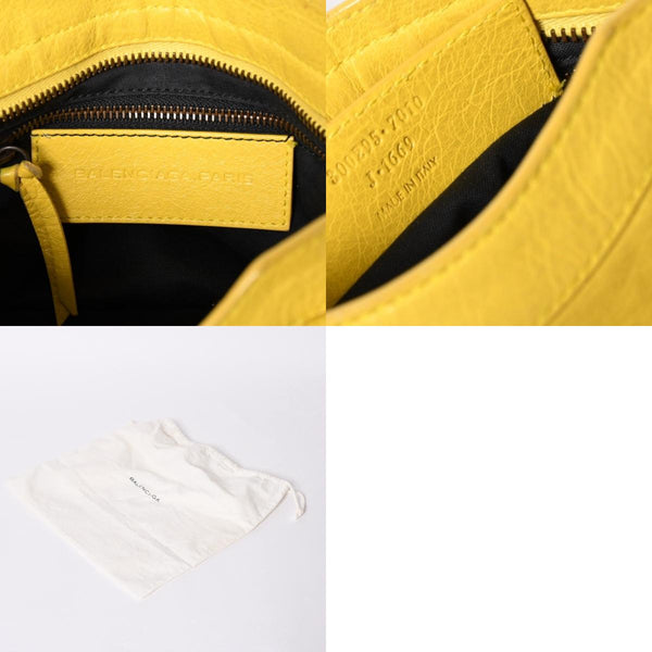 BALENCIAGA CLASSIC MINI CITY 2WAY bag 300295 Leather Yellow Good Condition Used 4a001650