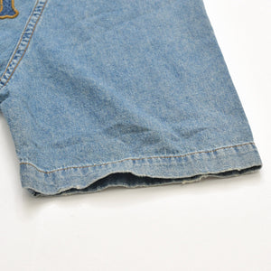 Very Good Condition Rhude Baseball Denim Shirt Indigo XS Size Raglan Sleeve Denim Fabric Good Condition Used 4a001745