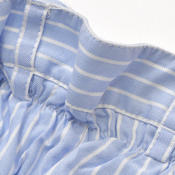 Very Good Condition MIUMIU Shorts Striped Shorts MP1549 Size 36 Logo Patch Blue Used 4a001754