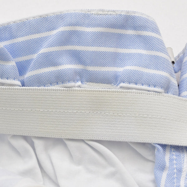 Very Good Condition MIUMIU Shorts Striped Shorts MP1549 Size 36 Logo Patch Blue Used 4a001754