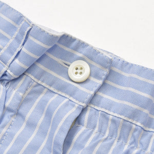 Very Good Condition MIUMIU Shorts Striped Shorts MP1549 Size 36 Logo Patch Blue Used 4a001754