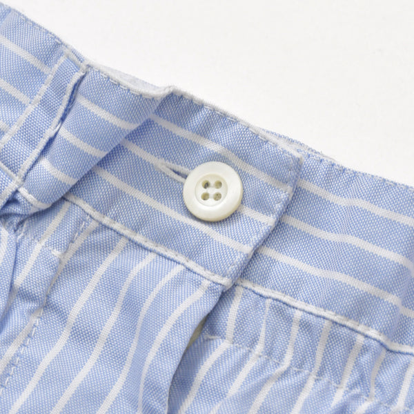 Very Good Condition MIUMIU Shorts Striped Shorts MP1549 Size 36 Logo Patch Blue Used 4a001754
