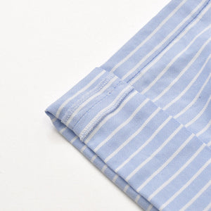 Very Good Condition MIUMIU Shorts Striped Shorts MP1549 Size 36 Logo Patch Blue Used 4a001754