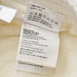 Very Good Condition MIUMIU Shorts Boa Shorts MJP274 Size 36 Logo Patch Ivory Used 4a001755