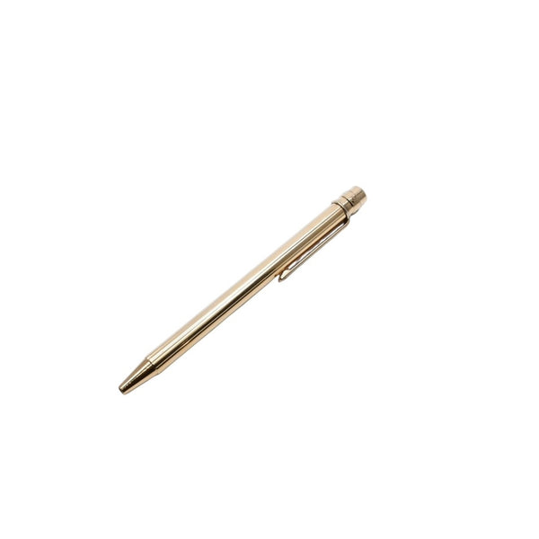 CARTIER MUST Ⅱ PEN Must Ⅱ Ballpoint Pen ST150090 Propelling Gaudron Gold Metal GP Good Condition Used 4a001566