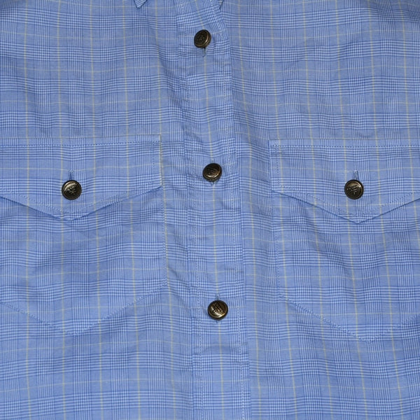 Very Good Condition PRADA Prince of Wales Short Sleeve Check Shirt Short Length Check Short Sleeve Shirt P468G 2023 Used 4a001749