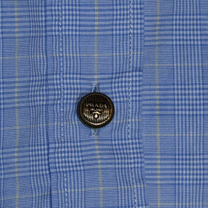 Very Good Condition PRADA Prince of Wales Short Sleeve Check Shirt Short Length Check Short Sleeve Shirt P468G 2023 Used 4a001749