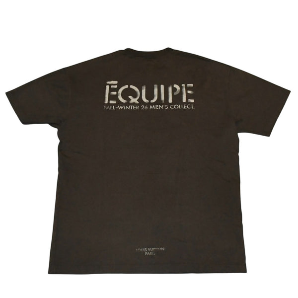 Very Good Condition LOUIS VUITTON 26FW EQUIPE UNIFORM Uniform Staff T-shirt Size L Not for Sale Used 4a001722