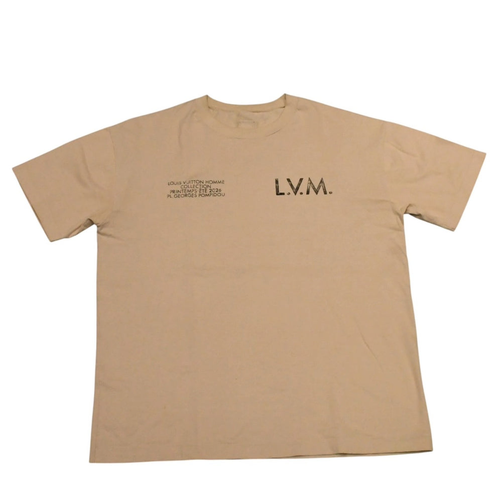 LOUIS VUITTON ルイヴィトン 26FW EQUIPE エキップ UNIFORM ユニフォーム スタッフTシャツ サイズL ベージュ 非売品 美品 中古 4a001721