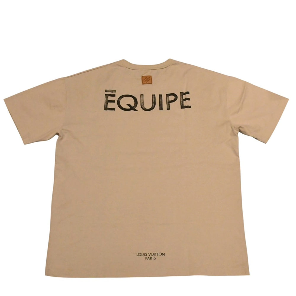 LOUIS VUITTON ルイヴィトン 26FW EQUIPE エキップ UNIFORM ユニフォーム スタッフTシャツ サイズL ベージュ 非売品 美品 中古 4a001721