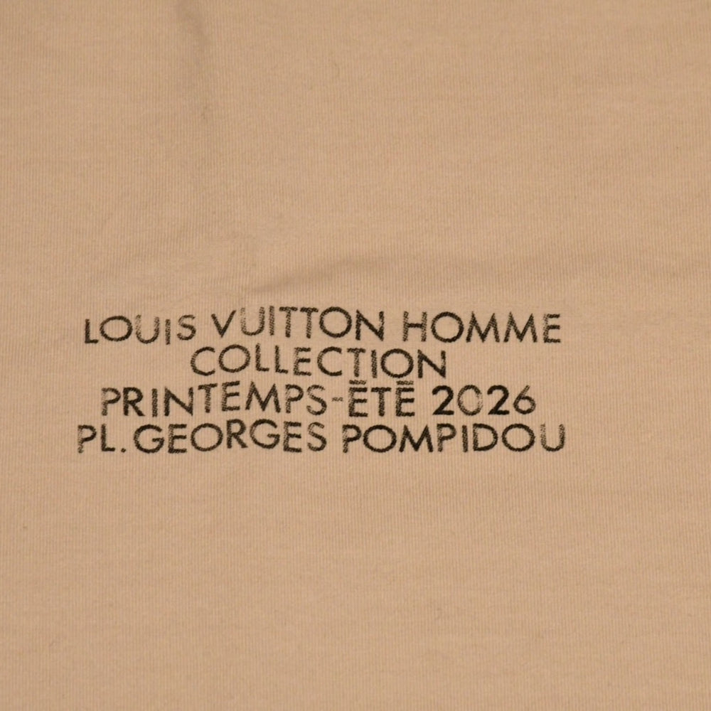 LOUIS VUITTON ルイヴィトン 26FW EQUIPE エキップ UNIFORM ユニフォーム スタッフTシャツ サイズL ベージュ 非売品 美品 中古 4a001721