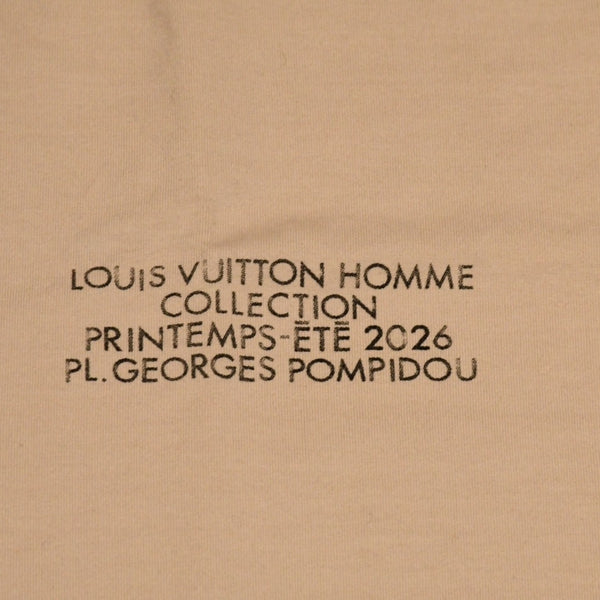 LOUIS VUITTON ルイヴィトン 26FW EQUIPE エキップ UNIFORM ユニフォーム スタッフTシャツ サイズL ベージュ 非売品 美品 中古 4a001721