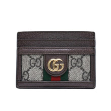 画像をギャラリービューアに読み込む, 極美品 GUCCI グッチ オフィディアカードケース GGスプリームキャンバス パスケース ブラウン 中古 4a001710