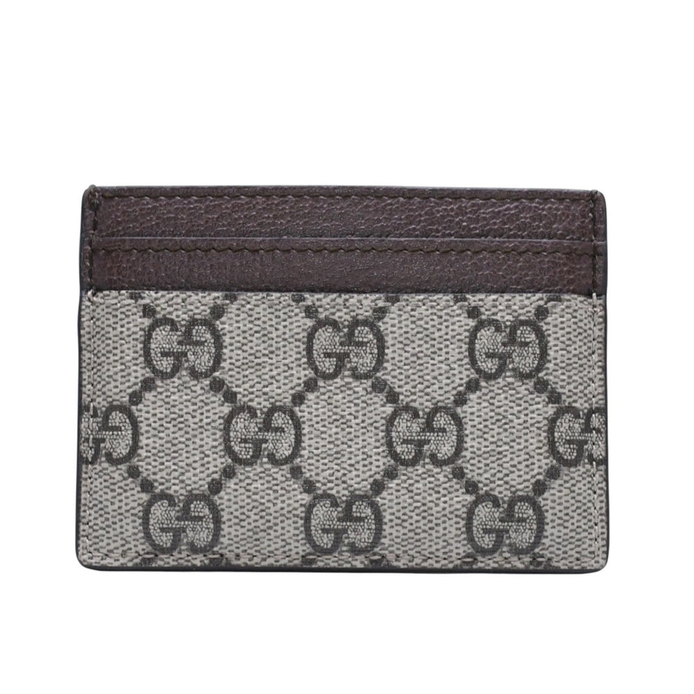 極美品 GUCCI グッチ オフィディアカードケース GGスプリームキャンバス パスケース ブラウン 中古 4a001710