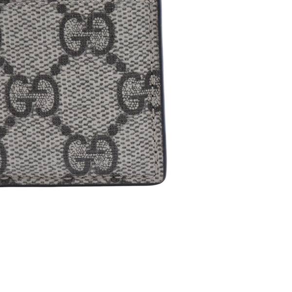 Very Good Condition GUCCI Ophidia Card Case GG Supreme Canvas Pass Case Brown Used 4a001710