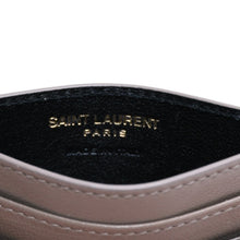 画像をギャラリービューアに読み込む, 極美品 YVES SAINT LAURENT イヴサンローラン モノグラムカードケース GNC423291 レザー ベージュ ゴールド金具 中古 4a001709