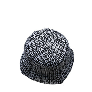 Very Good Condition ROCAWEAR Hat All Over Pattern Brand Logo Plate Cotton Black White Used 4a001550