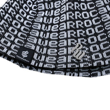 画像をギャラリービューアに読み込む, 極美品 ROCAWEAR ロカウェア ハット 総柄 ブランドロゴプレート コットン ブラック ホワイト 中古 4a001550