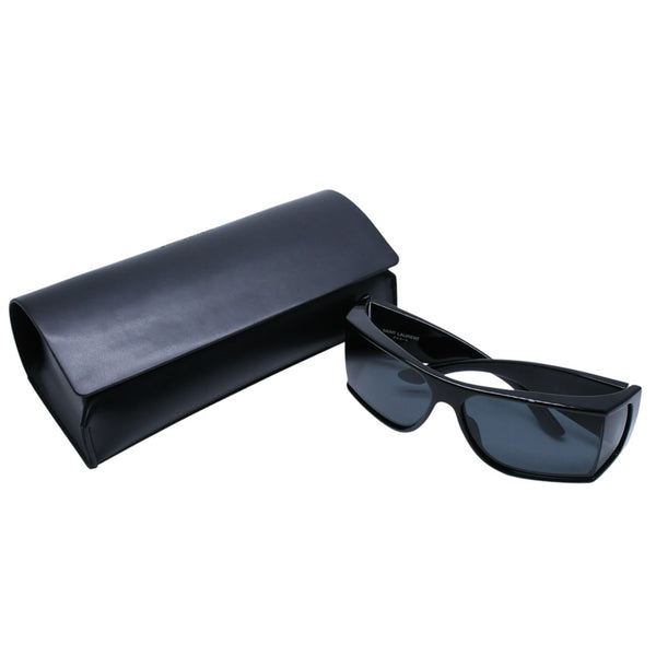 Very good condition SAINT LAURENT Saint Laurent SL806 sunglasses black acetate UV cut lens accessory used 4a001711