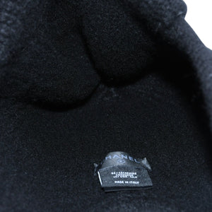New and unused CHANEL 26AW Flight Cap Pilot Cap with Bonbon Knit Cap AAB271 Coco Mark Cashmere Silk Black Used 4a001770