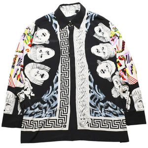 Gianni Versace Opera balletto Teatro Cinema Silk Shirt Pop Art Collection Good Condition Used 4a001783